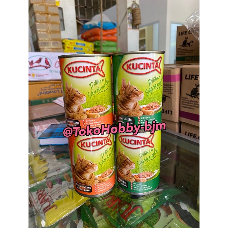 Kucinta kaleng 400gr - makanan basah kucing wet food can 400 gr