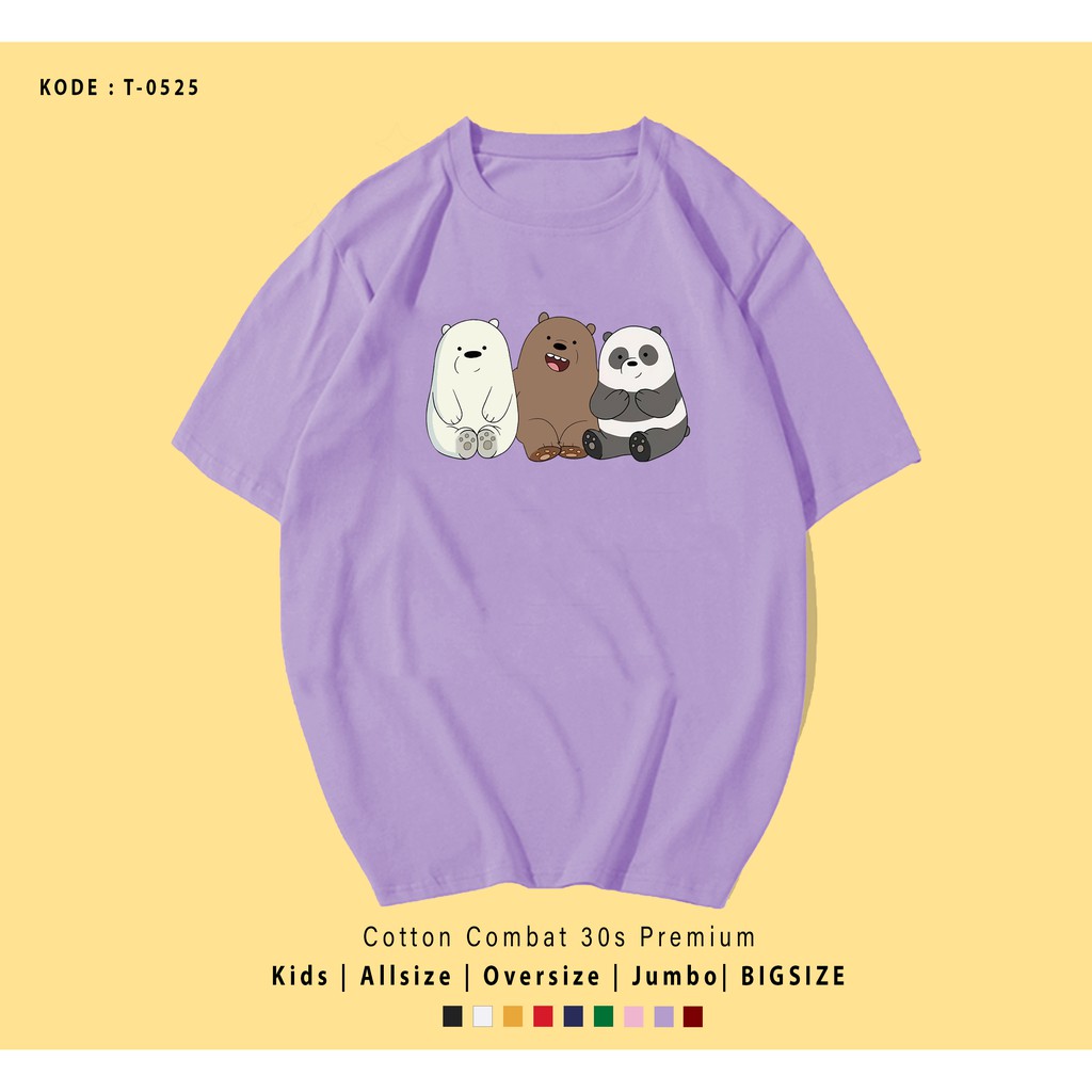 KAOS WE BEAR SIT TOGETHER UNISEX / KAOS COUPLE / KADO UNIK / T-SHIRT CUSTOM / TUMBLR TEE