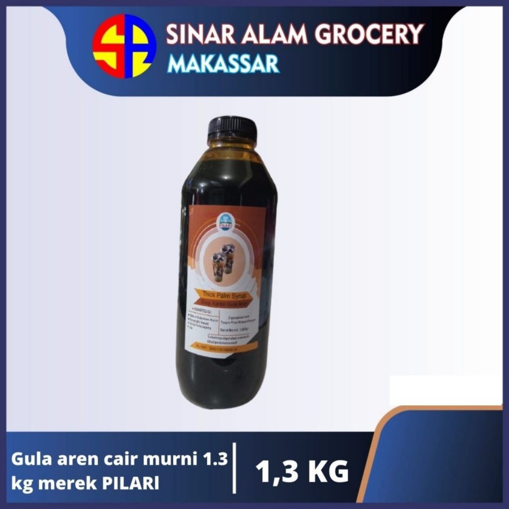 

Gula aren cair murni 1.3 kg merek PILARI/brown sugar cair/gula merah