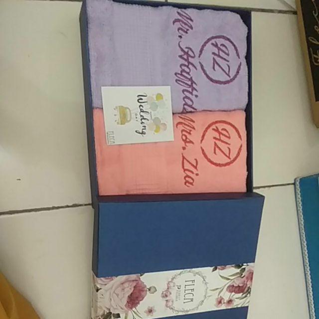 Hampers Handuk Couple Terry Palmer 50x100 Seserahan Sangjit Kado Hadiah Wedding Pernikahan Lamaran
