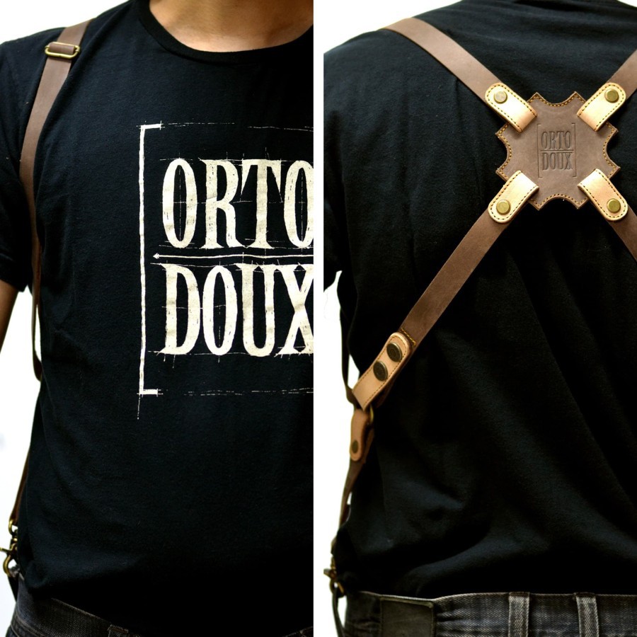 ORTODOUX Xpender - Leather Suspender / Suspender Bretle Kulit Asli