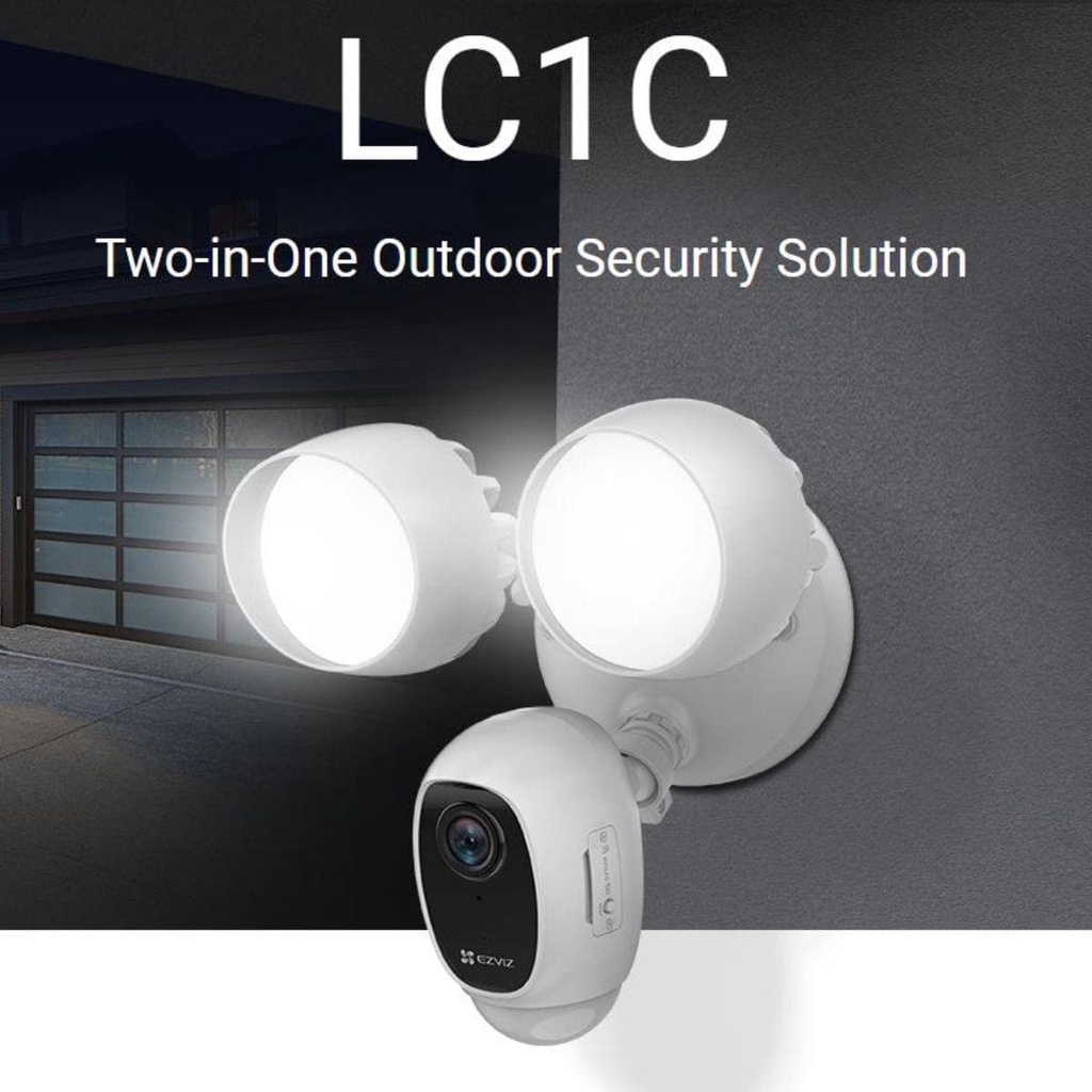 Ezviz LC1C Smart Security Light Camera IP Kamera Dengan Lampu