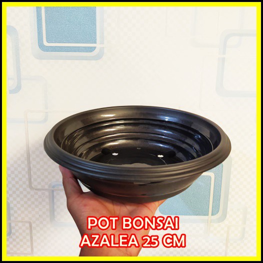 SEKARGANES Pot Bonsai Azalea 25 Cm Pot Bonsai Tawon Ceper Plastik Bonsai Kelapa Pot Bonsai Keramik