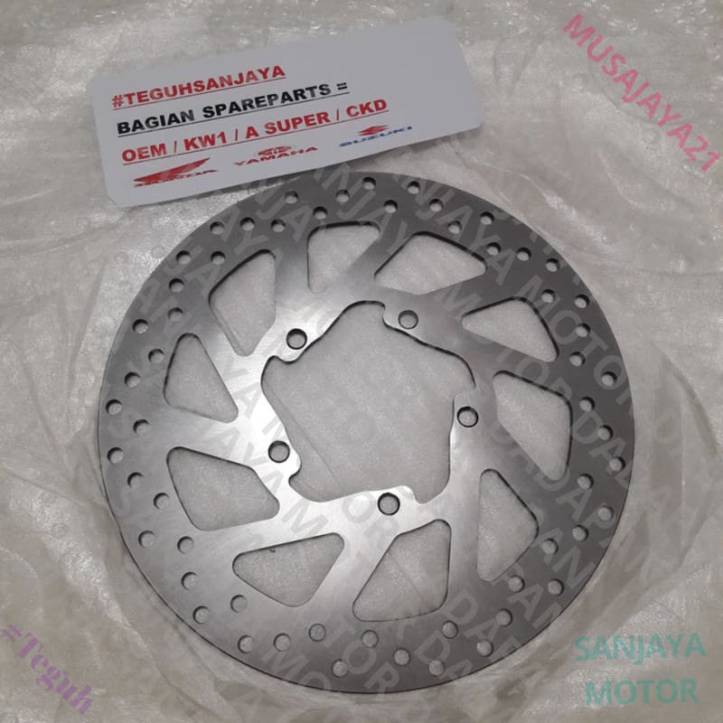 (100% Good Quality ) Piringan Disc Disk Cakram Depan Byson Lubang Baut 5 Mantap Boss