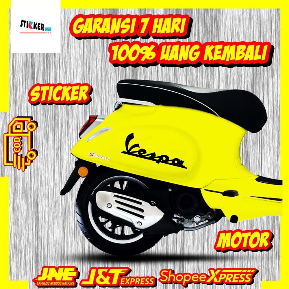 STICKER STIKER MOTOR LOGO VESPA