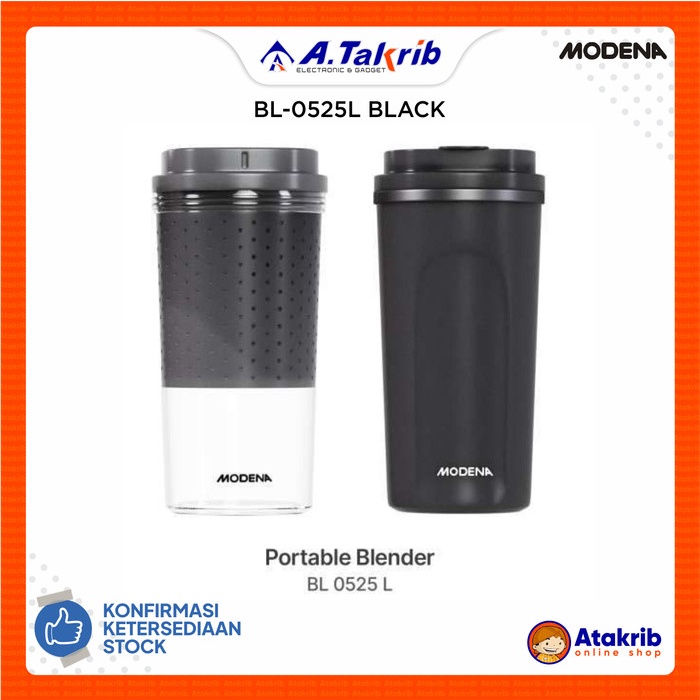 MODENA PORTABLE BLENDER BL-0525L BLACK / BL 0525L / BL0525L COPPA