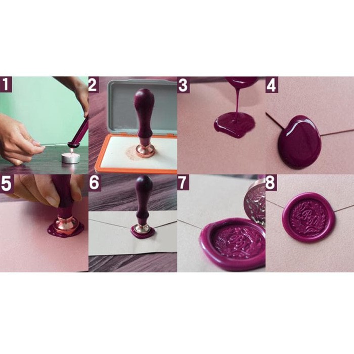 

Jual Sealing Wax Stamp with Wood Handle Love Series Wedding Ring Murah