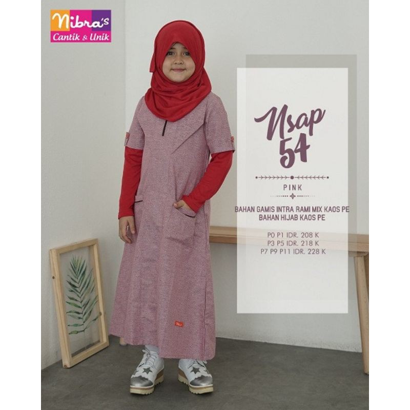Gamis anak nibras Nsap 54