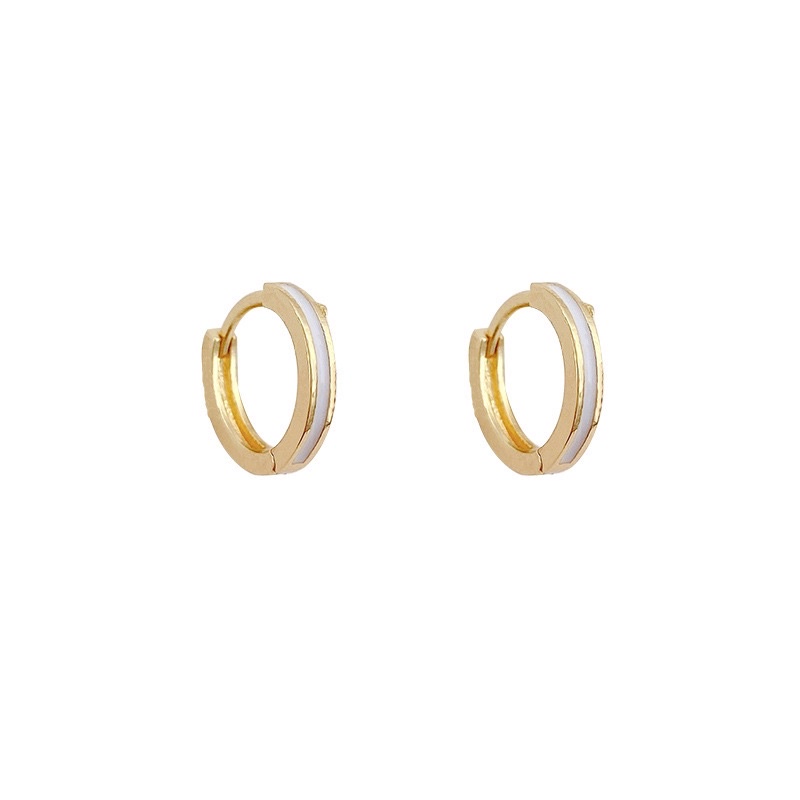 VINJOTAN - ANTING HOOP KOREA SIMPEL ANTI KARAT STERLING SILVER S925