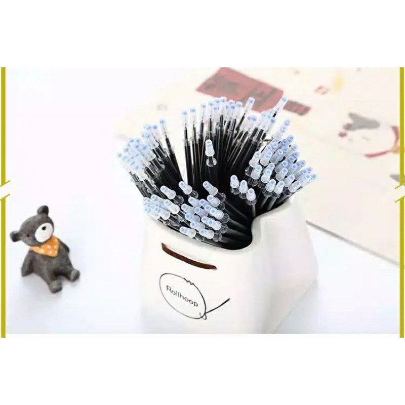 

refill isi ulang tinta pulpen gel hitam
