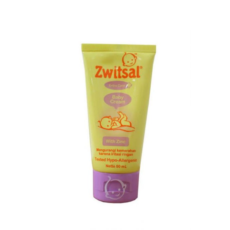 Zwitsal Extra Care Baby Cream with Zync 50ml kemasan baru