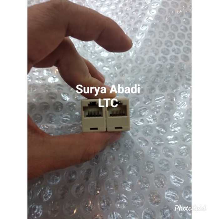 Jack Sambungan RJ 45 Female to Female 8 Pin