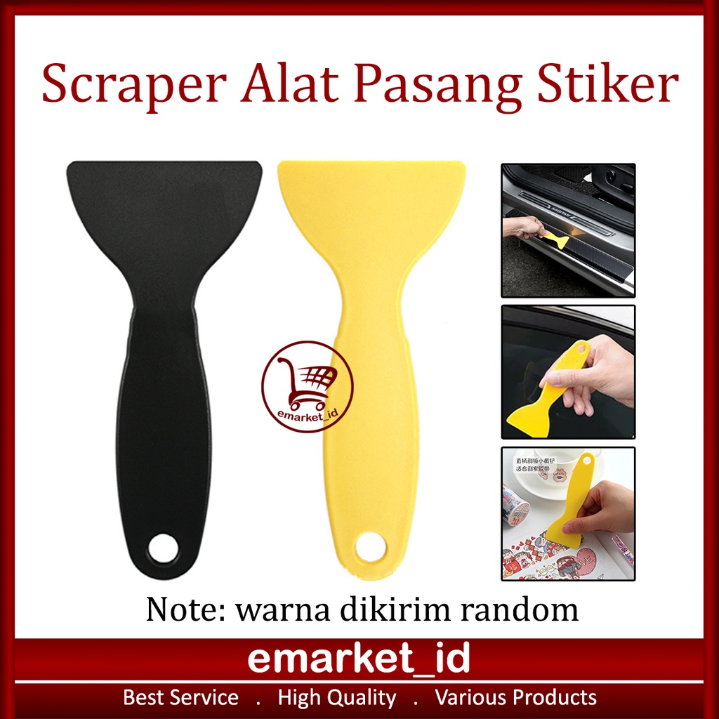 Scraper Alat Pasang Stiker / Scaper Kape B Rakel Kaca Film Lem Wall Decal Wallpaper Sticker Mobil