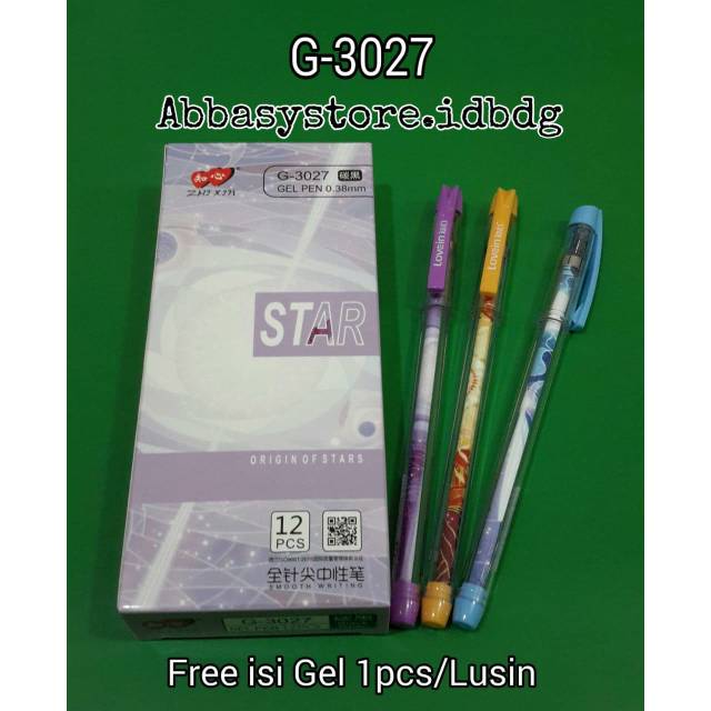 

GEL PEN ZHIXIN/PULPEN LUCU G-3027