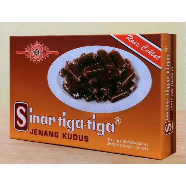 

Jenang Dodol Kudus Sinar Tiga Tiga rasa Coklat, dos isi 15 pcs