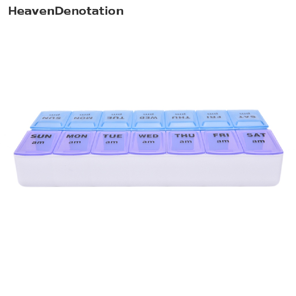 [HeavenDenotation] Hot Sale 7 Day Weekly Pill Medicine Box Holder Storage Container Case Portable