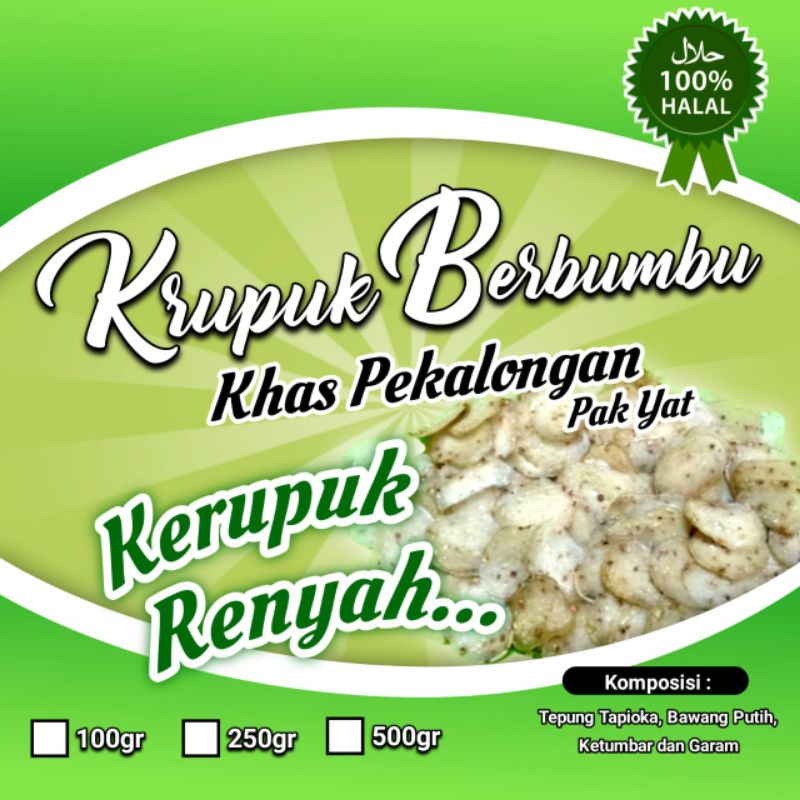 

KRUPUK BERBUMBU ( MENTAH)