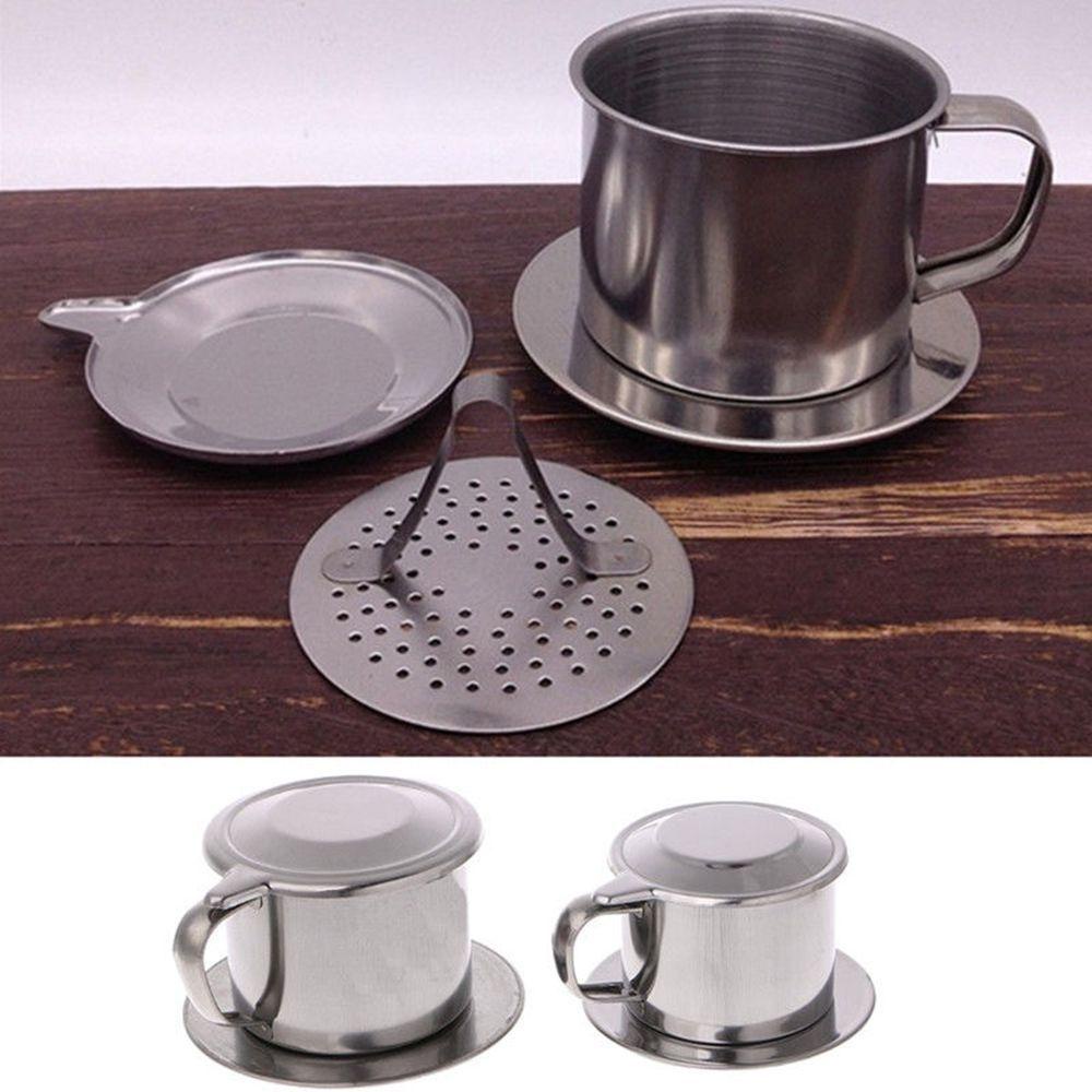 Top Stainless Steel New Moka Pots Mug Cangkir Drop Filter