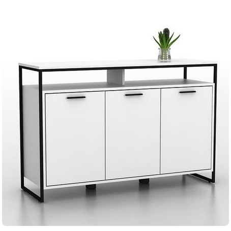 Lemari Buffet multifungsi Viso SB120 minimalis buffet serbaguna bufet kayu bupet besi furniture