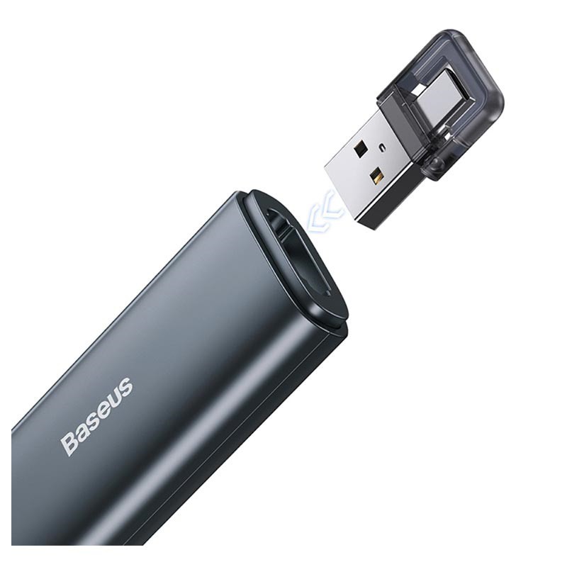 PROMO Baseus Orange Dot Wireless Laser Presenter Red Pointer USB Type C 2.4GHz - Gray - BALP01GY