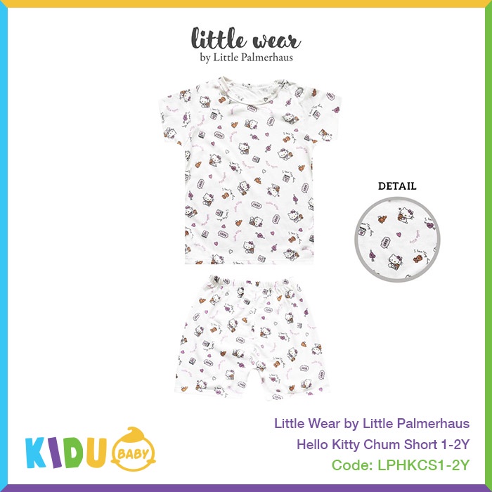 Little Wear by Little Palmerhaus Hello Kitty Chum Long Short Baju Bayi Baju Anak Lengan Panjang Lengan Pendek Kidu Baby