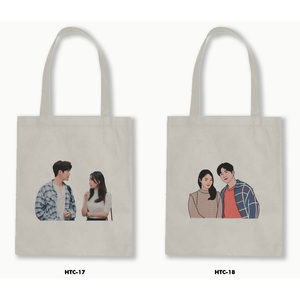 TOTE BAG BLACU - HOMETOWN CHA-CHA-CHA /DRAKOR NETFLIX 01