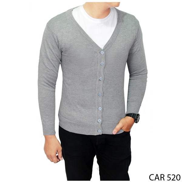 Male Cardigans Rajut Abu Muda – CAR 520