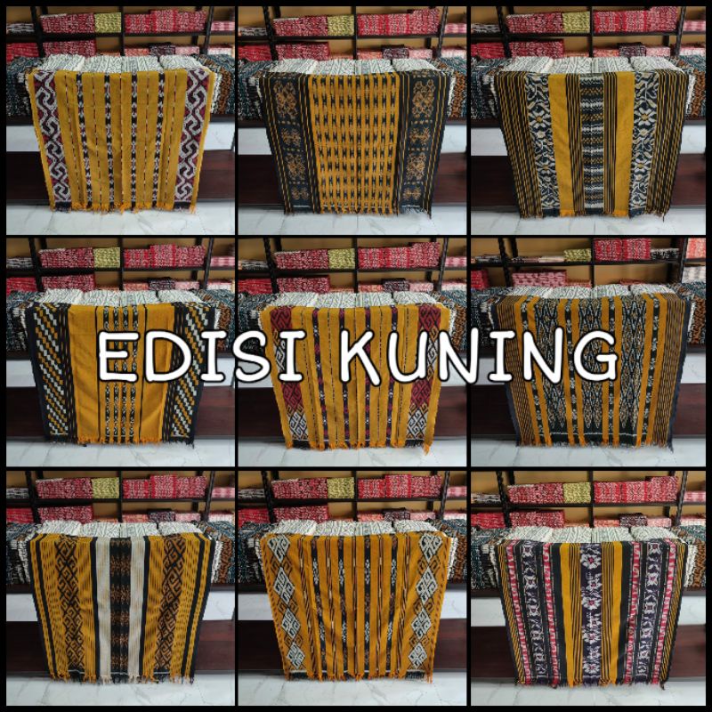 Kain Tenun Ikat Troso Jepara Edisi Warna Kuning