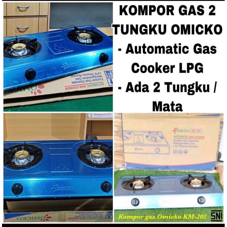 Kompor omicko / Kompor 2 Tungku / Kompor murah merk omicko