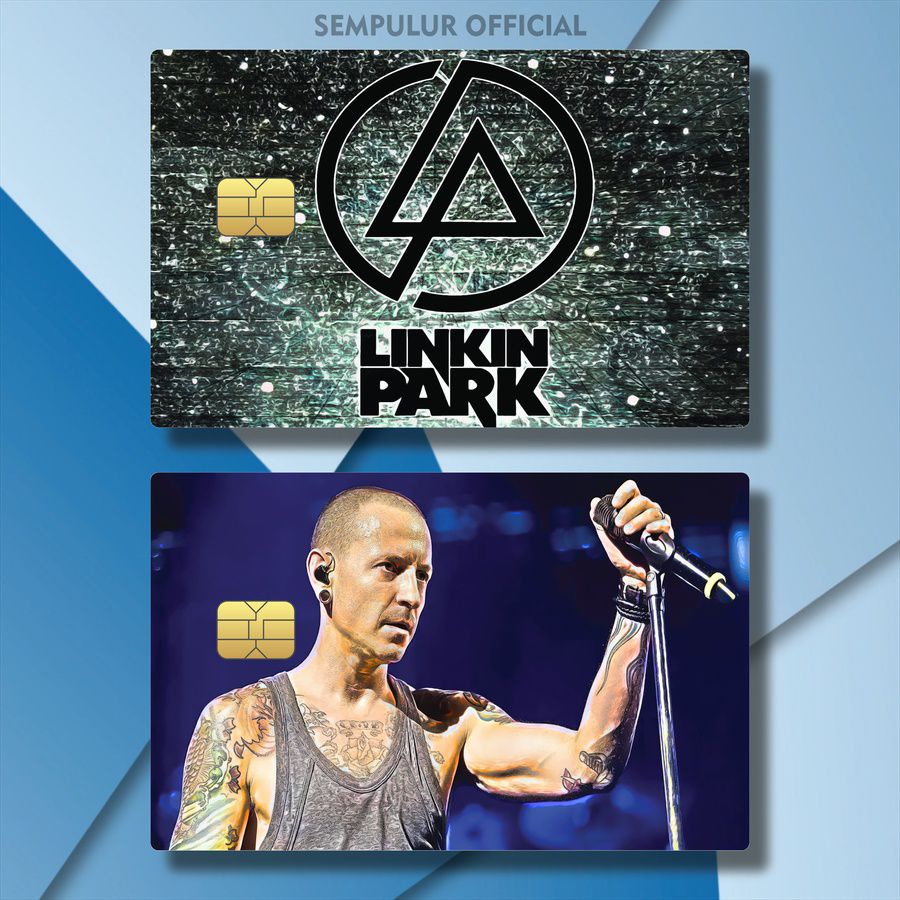 STIKER KTP BAND CHESTER LINKIN PARK HOLOGRAM AQH1U/LBDEK/ SKIN ATM AESTHETIC BAND LINKIN PARK / SKIN