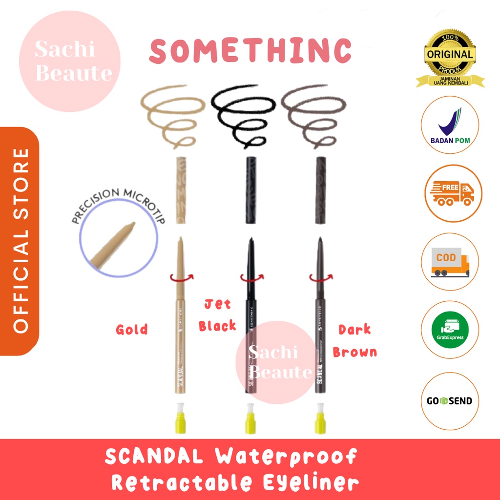 SOMETHINC SCANDAL Waterproof Retractable Eyeliner -  Eyeliner Pensil