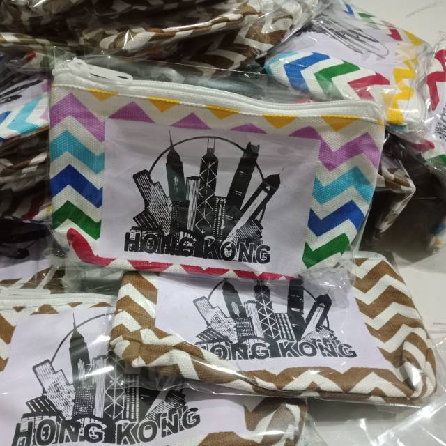 Souvenir pouch oleh-oleh negara / custom sablon negara