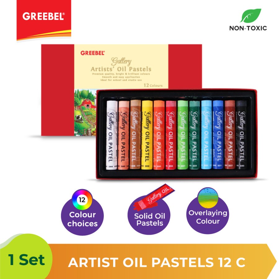 Artist Oil Pastel Greebel 12 Warna 130612