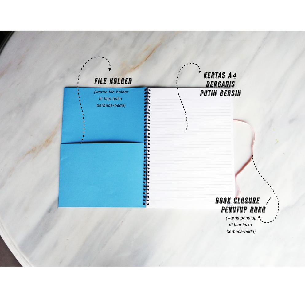 

♛ Custom Notebook A4 / A5 Spiral Ruled Buku Tulis Catatan Blocknote Seminar Event Kantor Sekolah ㅜ