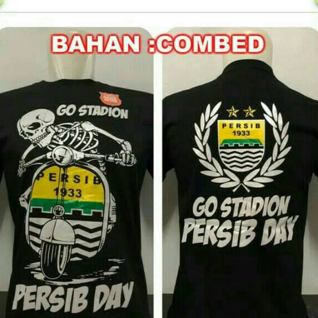 KAOS DISTRO PERSIB GO STADION - KAOS BOLA PERSIB GO STADION - KAOS HITAM PERSIB GO STADION