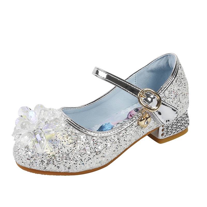 SEPATU ANAK PEREMPUAN KRISTAL ELSA FROZEN SEPATU HAK TINGGI TAHU ANAK BLINK GLITTER PH 8308-10