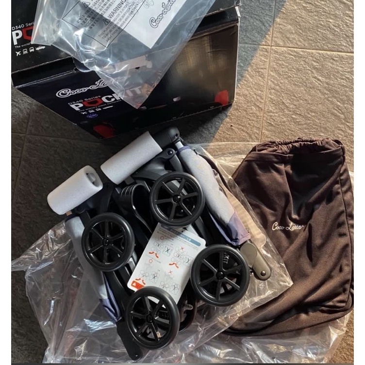 Coco Latte Pockit Stroller Urbini D340 series (blue) SOLD