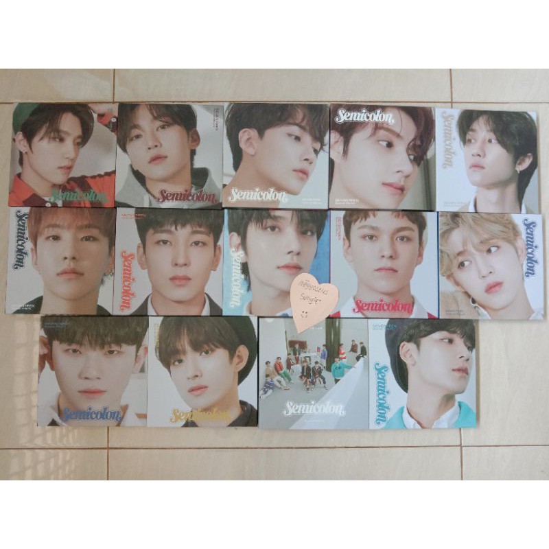 ALBUM ONLY SEVENTEEN SEMICOLON tag scoups, mingyu, wonwoo,hoshi, jeonghan, woozi