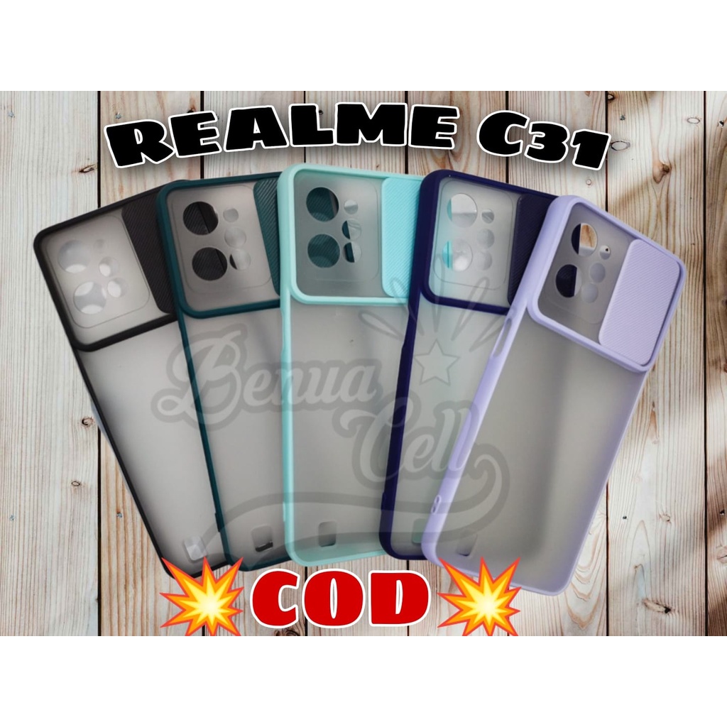 REALME C31, REALME C35 - SOFTCASE SLIDING KAMERA PROTECTIN // CASE SLIDE PROTECTION - BC