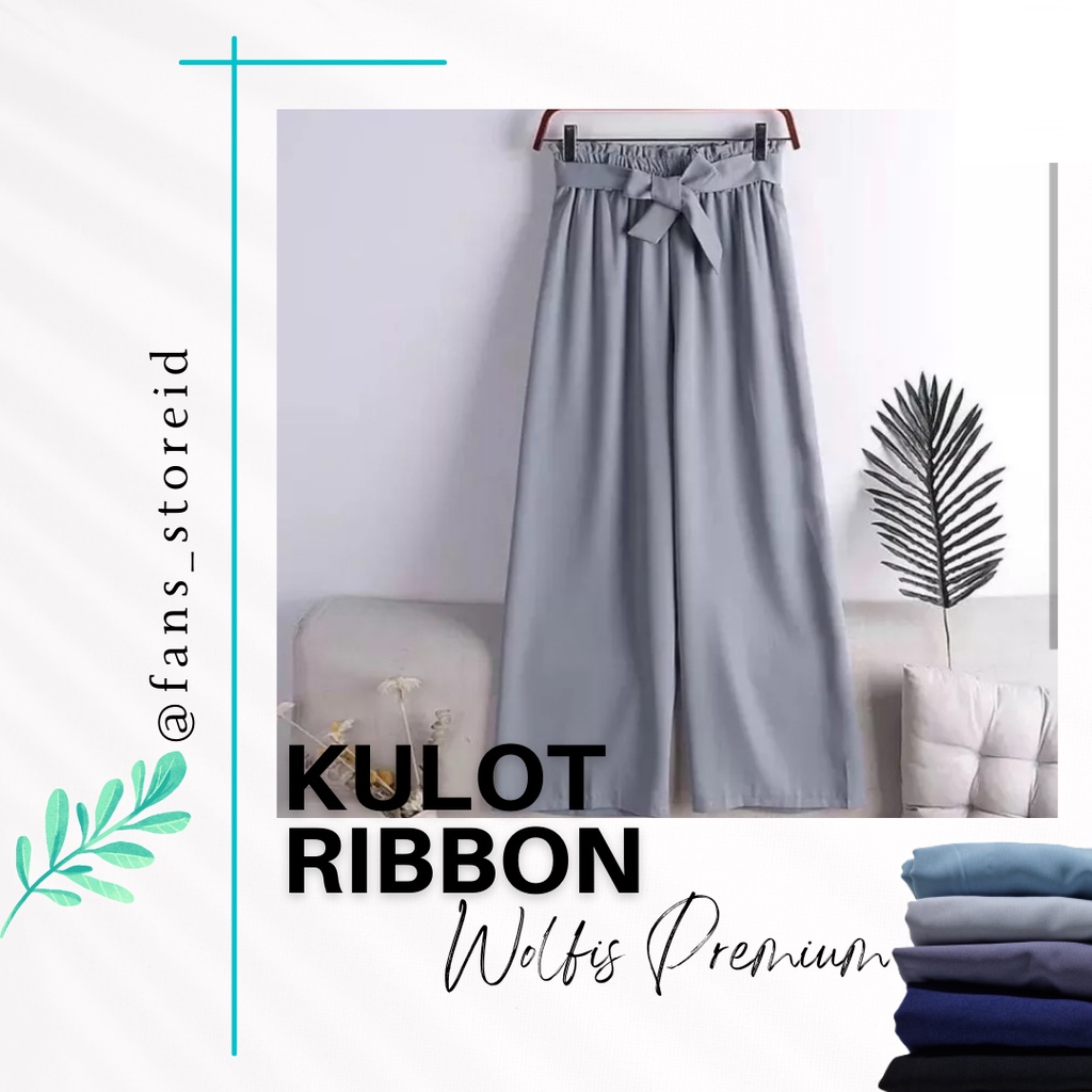 KULOT RIBBON TALI KASUAL KOREAN STYLE PREMIUM