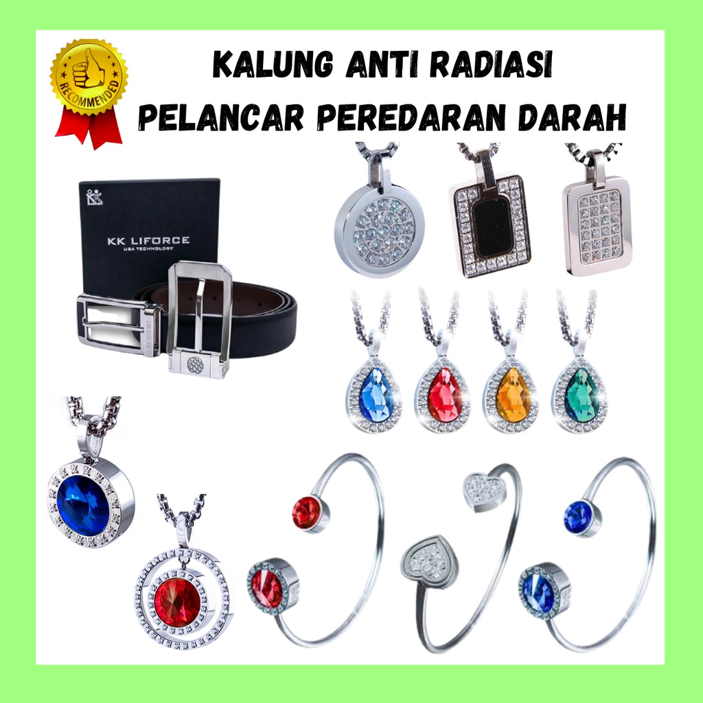 PROMO MURAH KK Liforce Kalung Gelang Kesehatan Anti Radiasi pendant Belt Bracelet Promo Paket Hemat ( 2 PCS, 3 PCS, 4PCS )