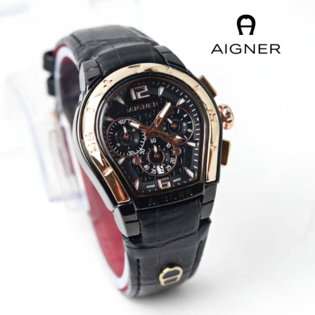 Jam tangan wanita aigner tali kulit