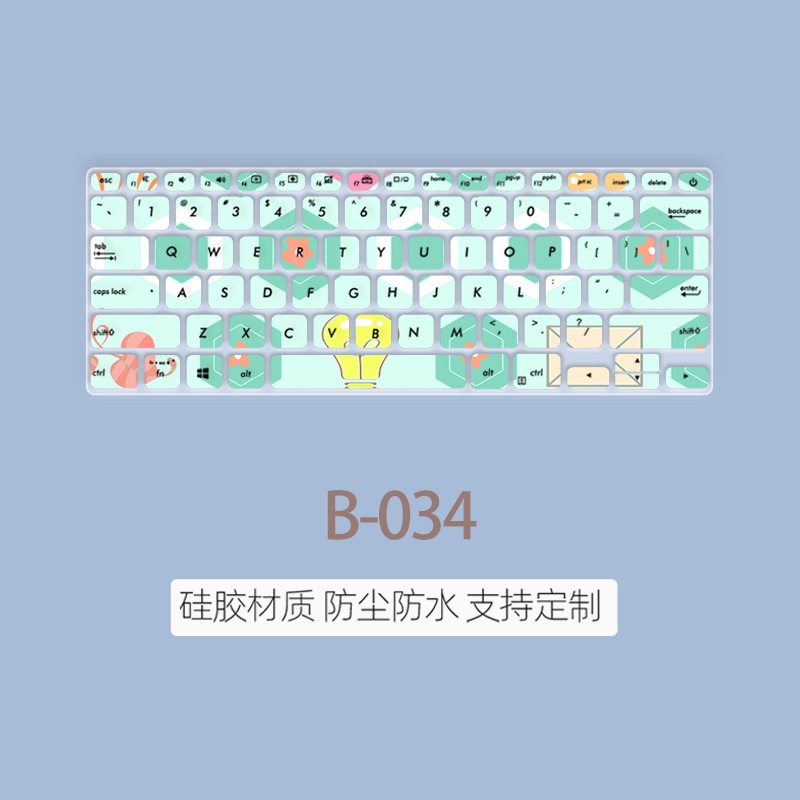 Film Pelindung Debu Keyboard Notebook Motif Kartun Bunga Untuk ASUS U4300 U4300FN 14 inch ZenBook U2 U4300 ZenBook 14 (UX433) X14