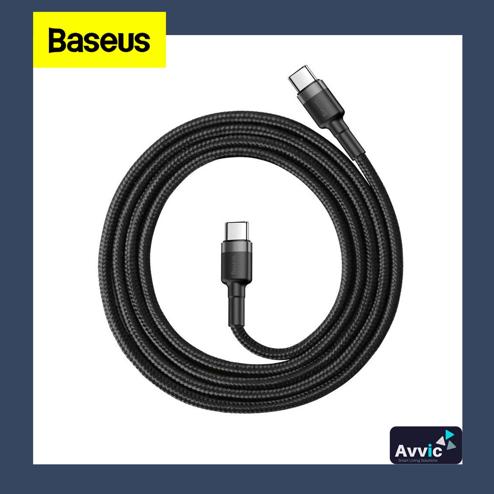 Baseus Kabel Data Cafule Series Type C To Type C 60W PD QC Fast Charging 1 Meter