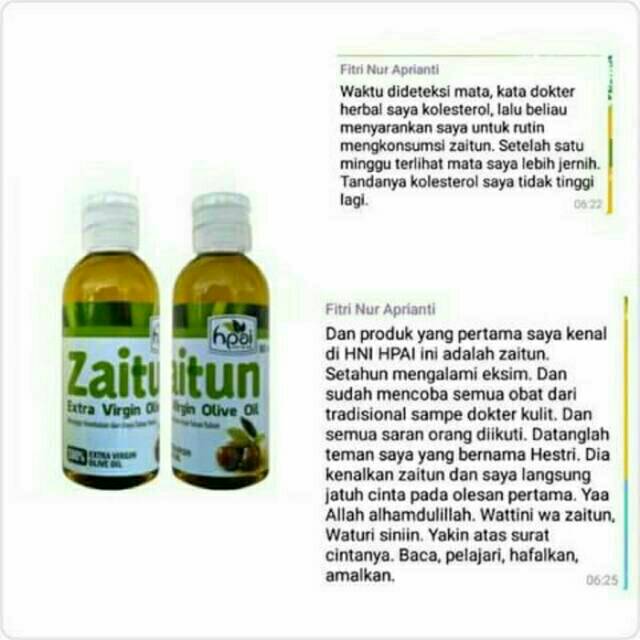 Zaitun Hni Hpai Grade A Shopee Indonesia