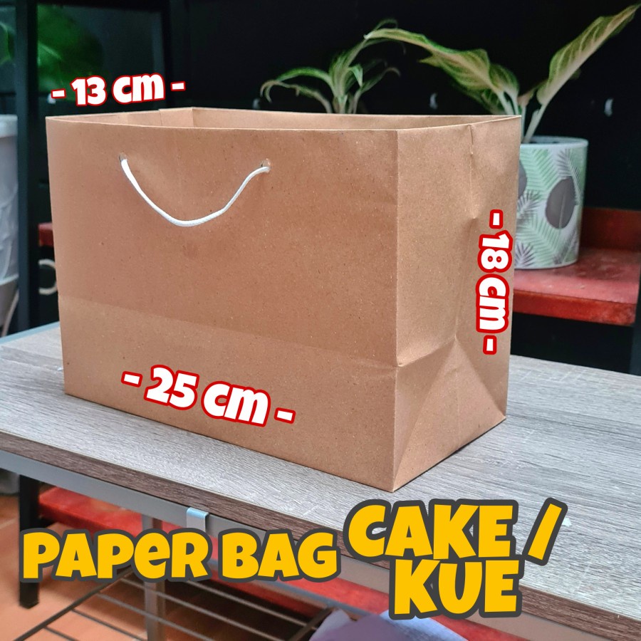 

paper bag kue cake roti wadah kantong tas kertas kado