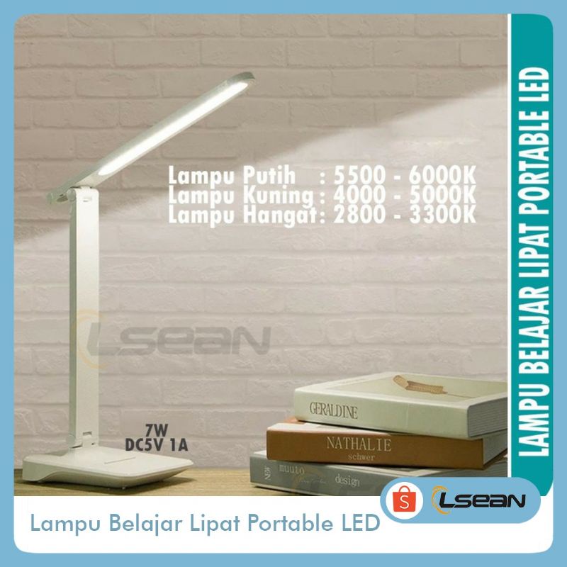 Lampu Belajar lipat |DeskripsiLampu Belajar 3 Warna