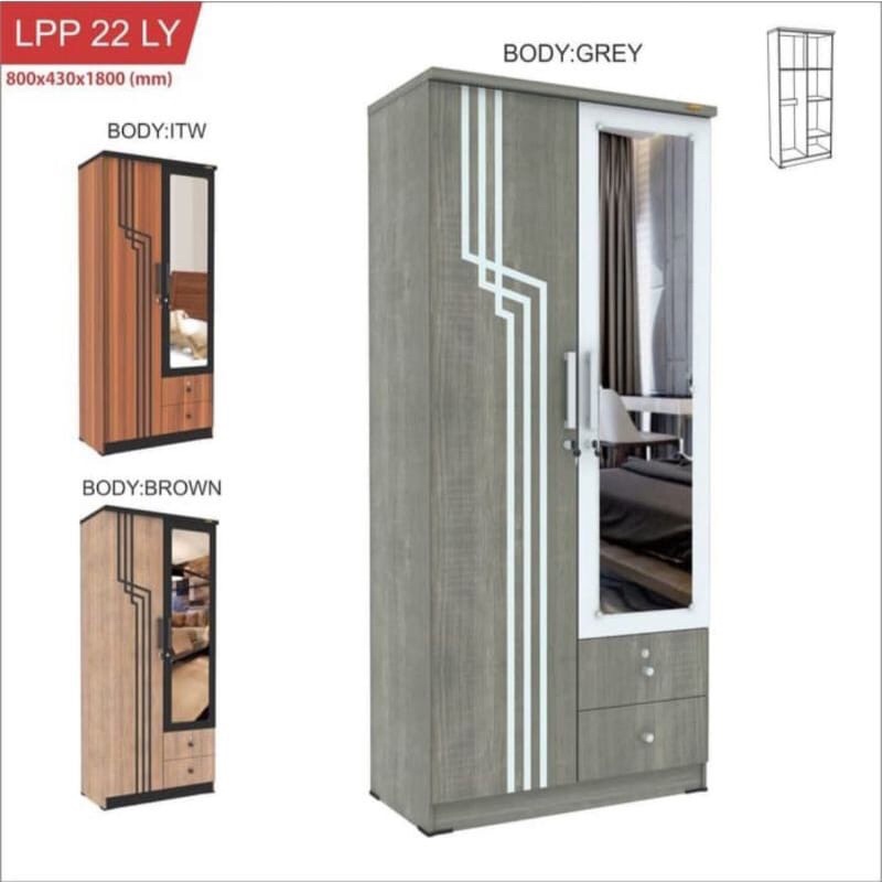 LEMARI 2PINTU ROMARO LPP 22 LY