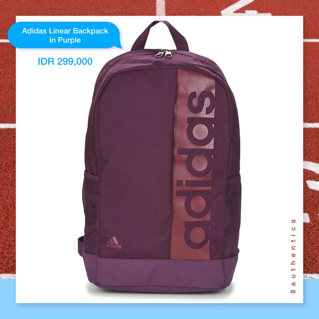 adidas linear backpack purple