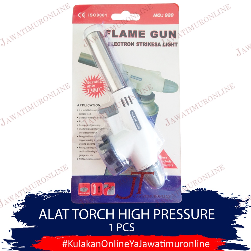 Kepala Portable Gas Torch Flame Gun Las Blow Torch Pematik Gas